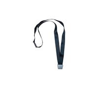 Tour de cou polyester noir recyclé pour badge avec clip No-Twist Avery - pochette de 10