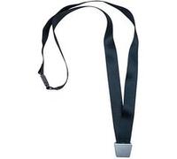 Tour de cou polyester noir recyclé pour badge avec clip No-Twist Avery - pochette de 10 Noir