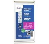 Avery Bande textile R4828F recyclée pré-imprimée florale 440 x 20 mm avec mousqueton 10 pièces