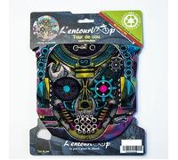 Tour de cou pour moto L'Entourloop Motorcycle Skull multicolor coloris rose 100% polyester Taille unique