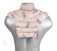 Tour de cou pour vertèbres cerivicales avec col montant et partie dorsale - Champêtre romantique - Coussin chaud aux pépins de raisin - HWS