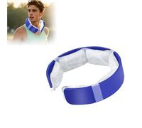 Tour de cou rafraîchissant, collier de glace personnel avec changement de phase PCM auto-solidifiant 28 °C, soulagement de la chaleur, portable pour le travail en plein air, le sport et une