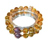 Tour de cristal jaune naturel 10mm, perle, Bracelet cadeau d'anniversaire for ami