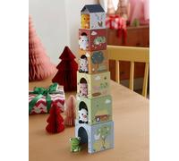 Tour de cubes avec marionnettes à doigts vert TU