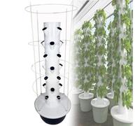 Tour de culture hydroponique verticale, tour de culture hydroponique hors sol, jardinière d'intérieur, circulation automatique de l'eau, pour maison/jardin/ferme/serre green-9layers+climbingframe