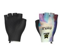 Santini Tdf Arrivée Montmartre Short Gloves Violet XL Blue