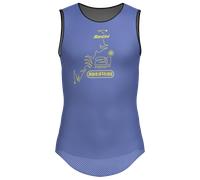 Santini Tdf Alpe D´huez Sleeveless Base Layer Bleu M