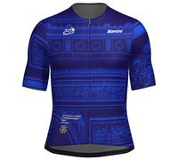Maillot Tour de France 2025 Arrivée Arc de Triomphe manches courtes bleu - Coupe Slim - M