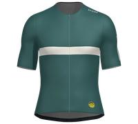 Maillot manches courtes Santini Maillot Jaune Col du Tourmalet vert coupe slim - XL