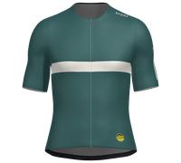 Maillot manches courtes Santini Maillot Jaune Col du Tourmalet vert coupe slim - XXL