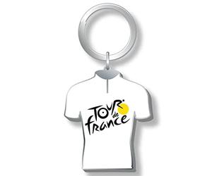 Tour de France Porte-clefs metal maillot blanc