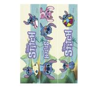 dekora - 3 Rubans en papier comestible Disney Stitch pour gâteaux, bandes décoratives sans gluten, sans lactose, convient aux végétariens