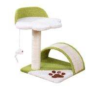 Tour de grattage pour chat Sisal - Cat Plays Post, Cat Scratch Board | Pole griffoir en sisal avec jouet suspendu, colonne d'arbre, support d'arbre à chat, toilettes et plateformes