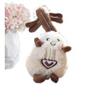 Tour de guitare Pendant Peluga Peluga Effacement élégant BASSE EN FACCS Nlrlo Keyring Cue Creative Sacs Creative Style Fashion Fashion Keychain Sm CHINE CLARTH LUMIUSE BOLLE LUXIORE PENDAN, Beige Eyes