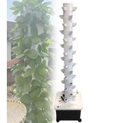 Tour De Jardin Aéroponique (45 Trous), Avec Pompe À Eau Et Réservoir D'eau De 30 L, Culture Hors-sol, Économie D'énergie, Pour Herbes Aromatiques, Fruits Et Légumes (40 X 40 X 154 Cm) ,45 Holes