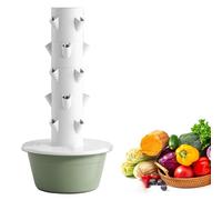 Tour de jardin hydroponique intérieure avec lampes de croissance à DEL, système de planteur vertical pour les légumes herbes, conception esthétique pacifique pour le balcon de bureau ménager Solution
