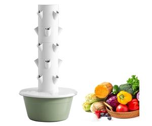 Tour de jardin hydroponique intérieure avec lampes de croissance à DEL, système de planteur vertical pour les légumes herbes, conception esthétique pacifique pour le balcon de bureau ménager Solution