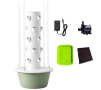 Tour de Jardin hydroponique pour la Maison, jardinière Verticale avec éclairage LED, système de Culture pour Herbes aromatiques et légumes, 20 Trous, Solution de Jardinage d'intéri
