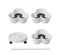 Tour de jardin - Système de culture de jardin empilable - Accessoires de jardinage avec roues amovibles - Kit d'outils de conteneur à étages pour intérieur et extérieur