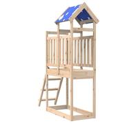 Tour de jeu en bois de pin - vidaXL - Marron - 52,5 x 110,5 x 215 cm - Durable - Utilisation extérieure