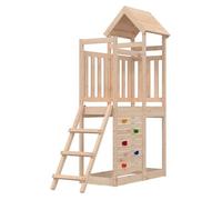 Tour de jeu en pin massif - vidaXL - Marron - 110,5 x 52,5 x 214 cm - Durable - Utilisation en extérieur