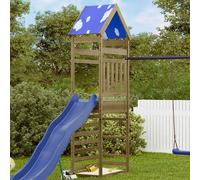 Tour de jeu Marron Aire Jeu Extérieure Structure récréative jeux jardin vidaXL v