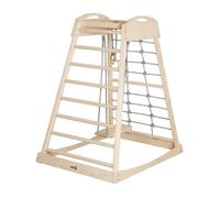 Tour De Jeux En Bois Avec Balançoire Et Anneaux De Gymnastique - Roba - Structure D'escalade D'intérieur - Dès 2 Ans
