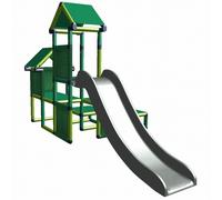 Tour de jeux GESA avec toboggan pour jeunes enfants avec tunnel de reptation