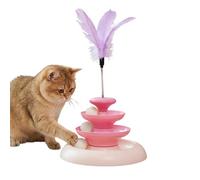 Tour de Jeux Interactif à Balles pour Chat,Accessoire D'Exercice Mental Et Physique - Jouet Interactif Pour Chat À Piste À Billes Et Plateau Tournant | Pour Félins Petits Moyens Grands Chambre Jardin