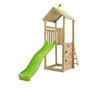 Tour de jeux toboggan skywood bois h270cm marron - vert TU