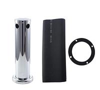Tour de kegerator à bière pression réglable en acier inoxydable de 3 pouces, outil de distribution de bière avec robinet unique, tour à bière résistante à la rouille et durable (Double face)