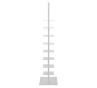 Tour de la bibliothèque de la colonne vertébrale, tour de bibliothèque verticale | Librairie esthétique en métal 9 niveaux - Livre lourd étagères flottantes décor moderne pour le salon de la maison de