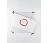 Tour de lit Babou & Kendi en Veloudoux, écru/gris clair