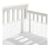 Tour de lit Bébé Cabane, Tours de Lit en Maille Respirant, Contour de Lit Bébé Respirant, Doublure en Maille 4 Côtés, Contour de Lit pour Bébé avec Circulation de l'air Doublure en Maille