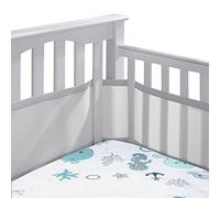 Tour de lit Bébé Cabane, Tours de Lit en Maille Respirant, Contour de Lit Bébé Respirant, Doublure en Maille 4 Côtés, Contour de Lit pour Bébé avec Circulation de l'air Doublure en Maille