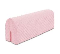 Tour de lit bebe protection enfant 70 - contour de lit bébé complet respirant protège-lit bord en mousse Rose Minky