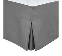 Tour DE LIT Cache SOMMIER 140 X 190 CM + 30 CM Gris Anthracite