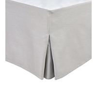 Tour DE LIT Cache SOMMIER 140 X 190 CM + 30 CM Gris Clair