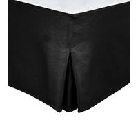 Tour DE LIT Cache SOMMIER 140 X 190 CM + 30 CM Noir