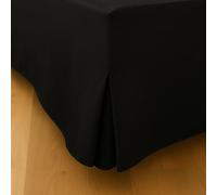 Tour DE LIT Cache SOMMIER 160 X 200 CM + 30 CM Noir