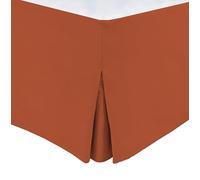 Tour DE LIT Cache SOMMIER 160 X 200 CM + 30 CM Terracotta | Ajustable