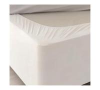 Tour de lit en Imitation daim de luxe avec trois côtés en tissu et élastique tout autour - Facile à installer (Noir, 160x200x37 cm)