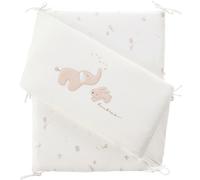 Tour de lit et parc en veloudoux Bali, Moka & Snow