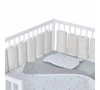 Tour De Lit Modulable 10 Pièces Extra Doux Minky Écru TU