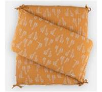 Tour de lit respirant en mousseline BIO, ocre