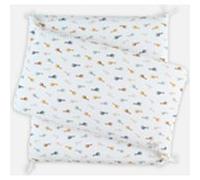 Tour de lit respirant imprimé girafes, mousseline BIO