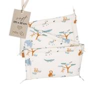 Tour De Lit 'savanna Friends' Pour Lit Bébé 60x120 À 70x140 Cm - Beige / Multicolore Beige / Multicolore TU