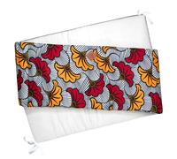 Tour De Lit Universel Wax Fleurs De Mariage Rouge TU