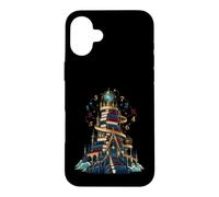 Tour De Livres Maths Magicien Géométrie Coque pour iPhone 16 Plus