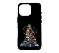 Tour De Livres Maths Magicien Géométrie Coque pour iPhone 16 Pro